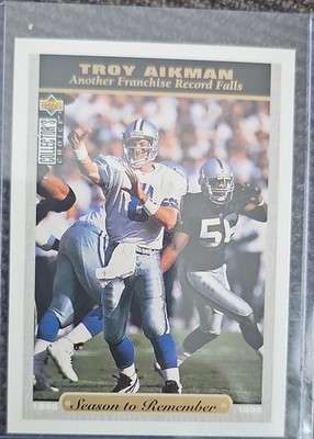 1996 Upper Deck Collector's Choice - Season To Remember Troy Aikman #53