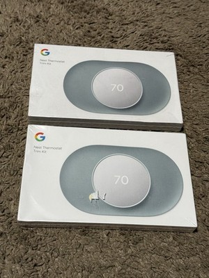 2X Google Nest Thermostat Trim Kit - Deep Fog GZZN7- GA01837-US *Sealed*