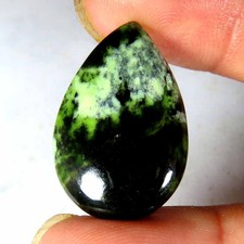 15.40Cts Natural Super Chrome Chalcedony Pear Cabochon 17x26x5mm Top Gemstone