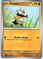 Cubone Common SV07: Stellar Crown 072/142 LP