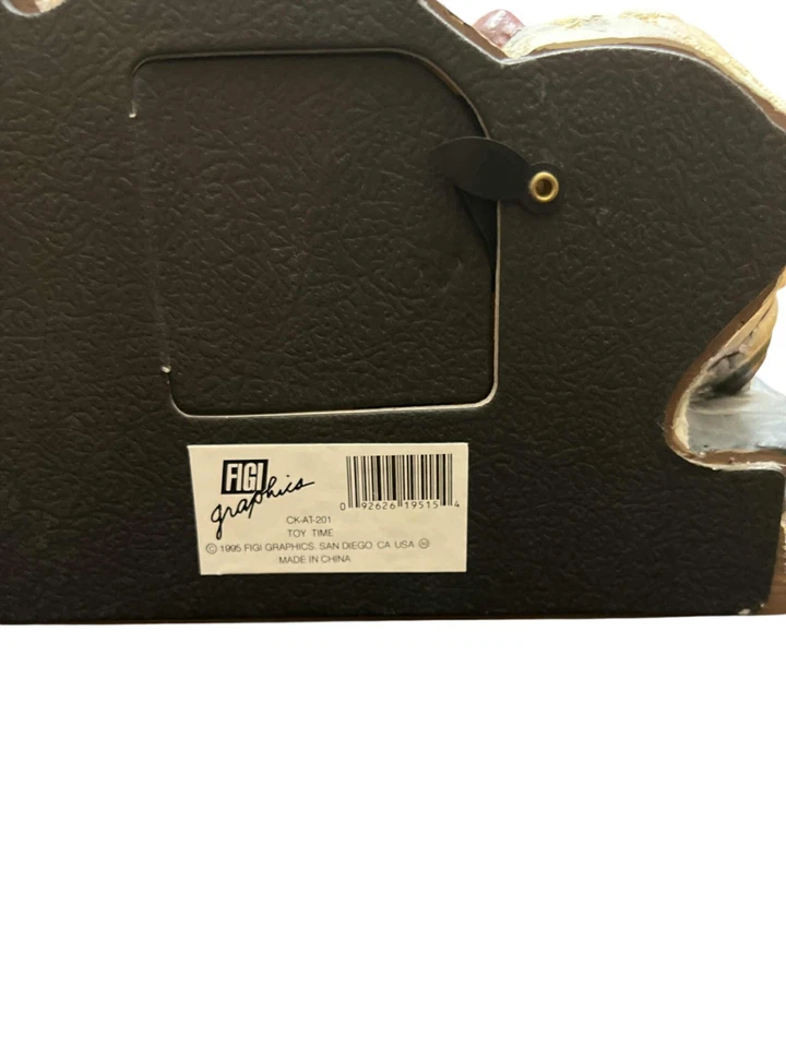 Vintage 1995 FIGI GRAPHICS Toy Time #CK-AT-201 Bear Clock New - Image 2 of 4