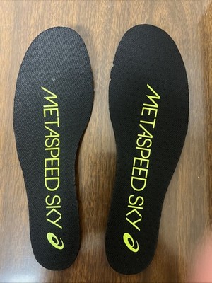 Asics Metaspeed Sky Insoles Black Footbed Insert Mens Size 5.5, Womens Size 7 US