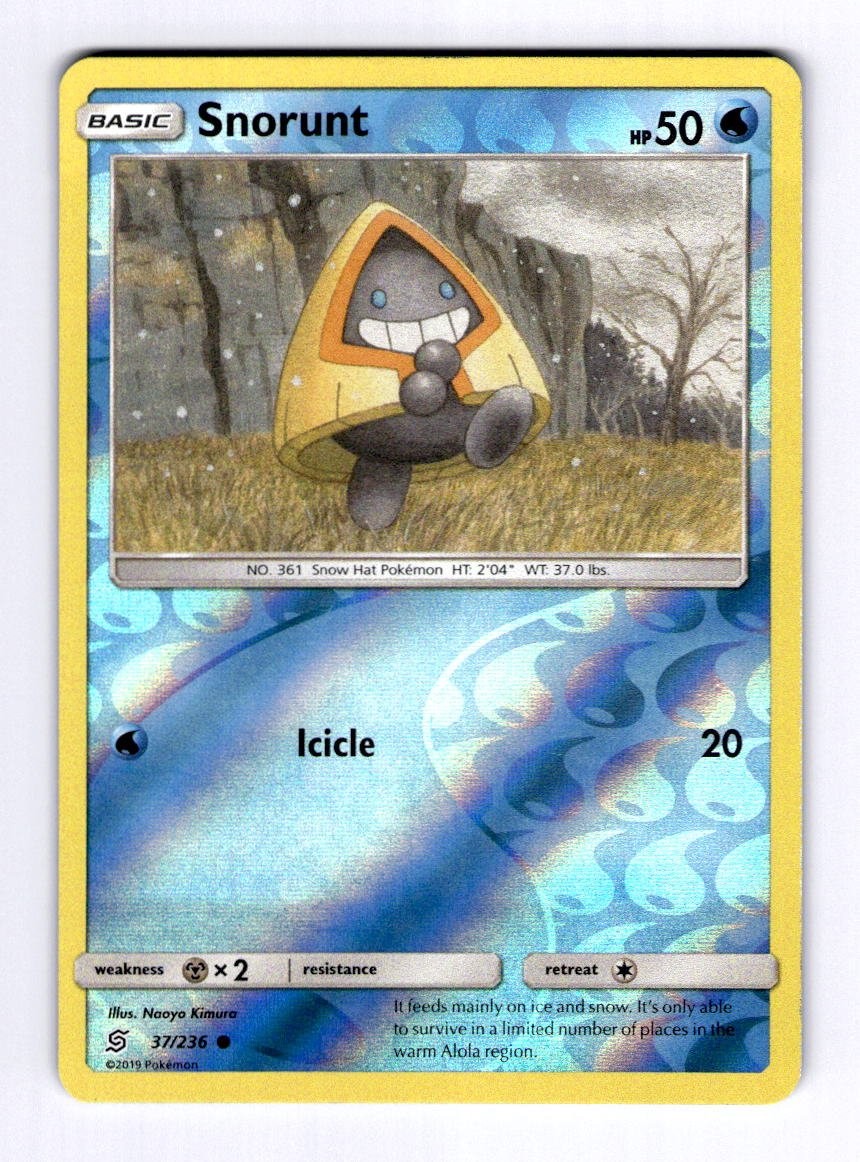 Snorunt SM - Unified Minds #37 (2019) Common Reverse Holo NM Pokemon