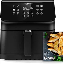 COSORI 5-Qt Air Fryer, 9-in-1, 450°F Max Heat, Nonstick Basket, Easy Clean, Gray