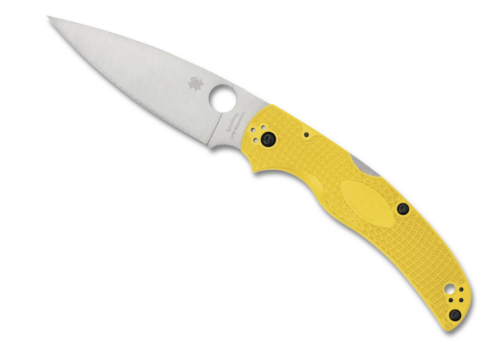 Spyderco Knives Native Chief Salt LW C244PYL CPM MagnaCut Steel Yellow FRN Knife - Image 3 of 4