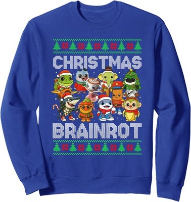 Funny Christmas Italian Brain Rot Italian Brainrot Unisex Crewneck Sweatshirt