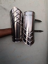 Medieval arm guard Cosplay armor for Larp clothing Metal bracers Fantasy warrior