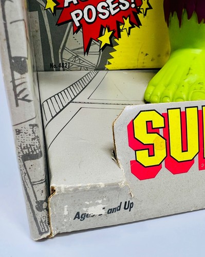 1991 MARVEL UNGLAUBLICHER HULK SUPERSIZE SUPERHELDEN TOY BIZ NEUWERTIG IN OVP ORGNL KABELBINDER - Bild 14 von 17