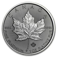 2019 Canada 1 oz Platinum Maple Leaf BU 2023.02 per troy oz