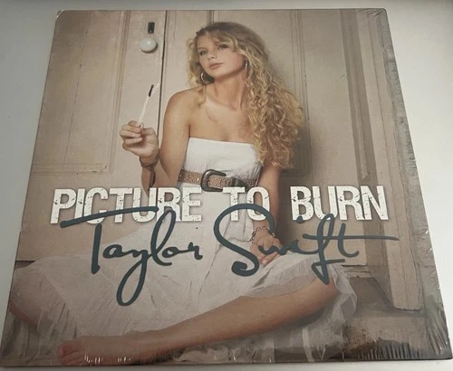 Taylor Swift Picture To Burn Original Big Machine Ltd & #’D Grey Vinyl New SS
