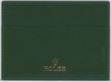 ROLEX 4119209.34 Green Leather Card Holder Calendar Instruction Booklet