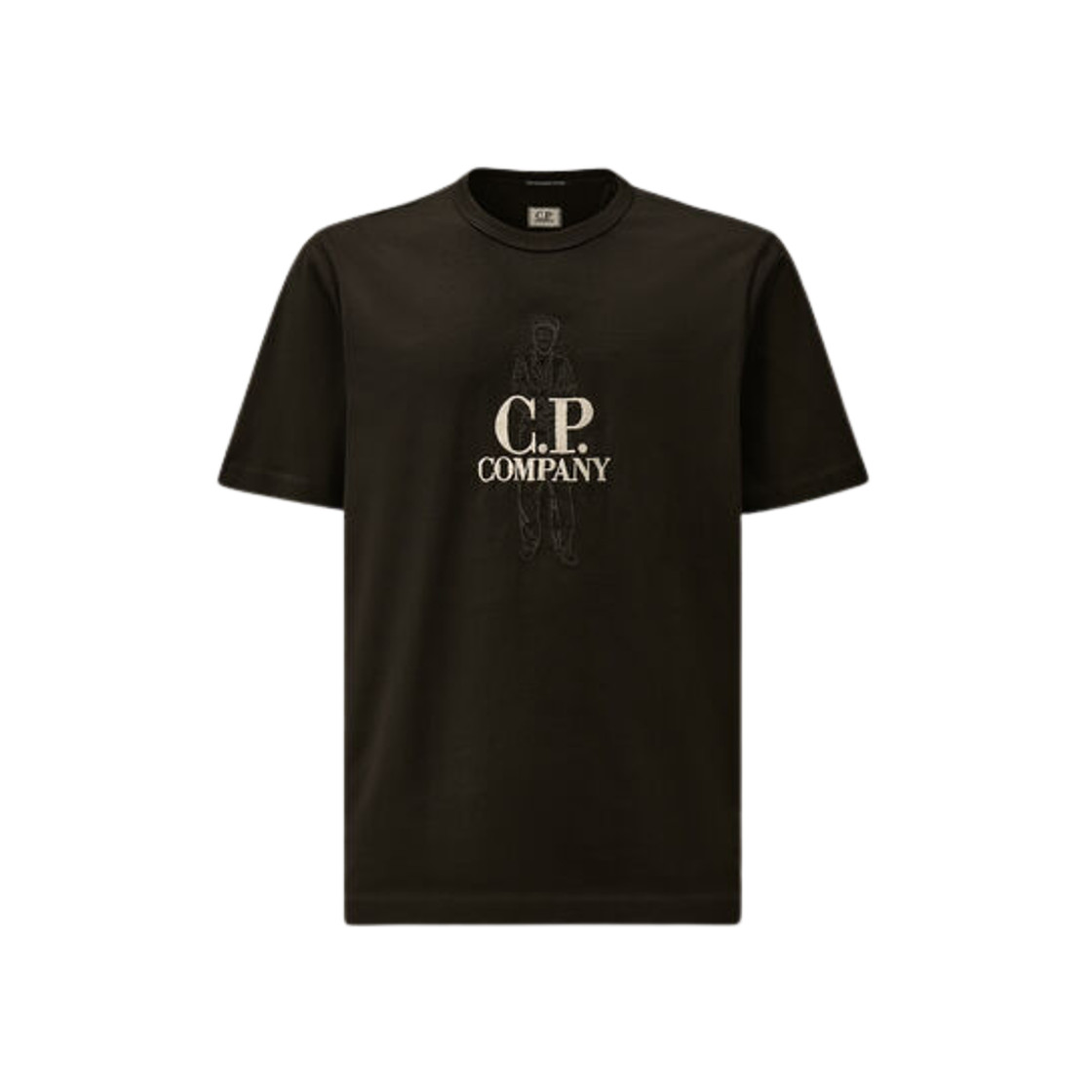 C.P. Company Mercerized Jersey Twisted British Sailor T-Shirt Black