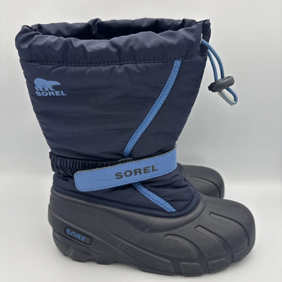 SOREL Botas de Nieve de Invierno Flurry Juvenil Azul Marino Talla Juvenil 3 Foto 2 de 4