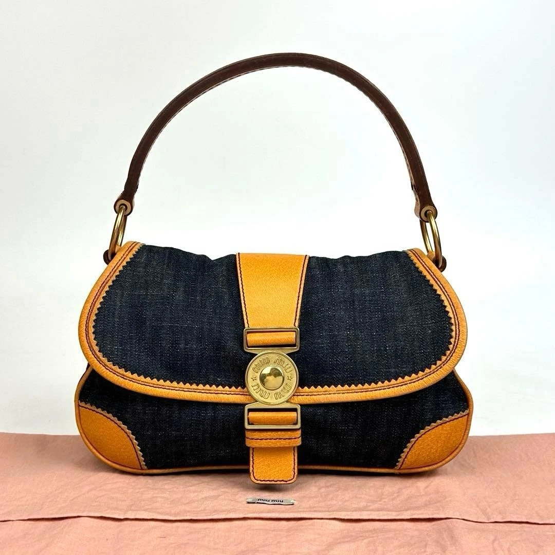 Miu Miu Shoulder Bag Denim Exterior Bags & Handbags for Women | eBay