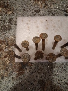 Vintage Antique Railroad Nails Lot Of 24 #14