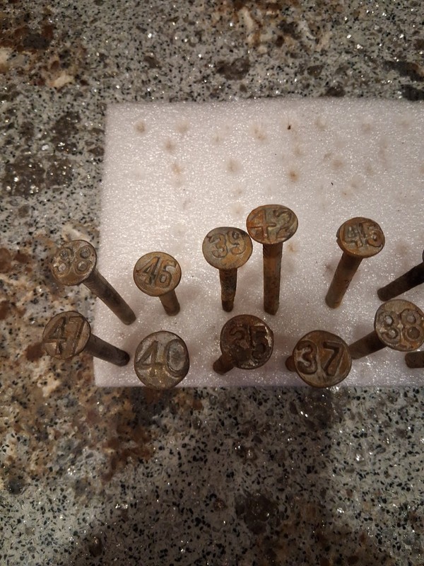 Vintage Antique Railroad Nails Lot Of 24 #14
