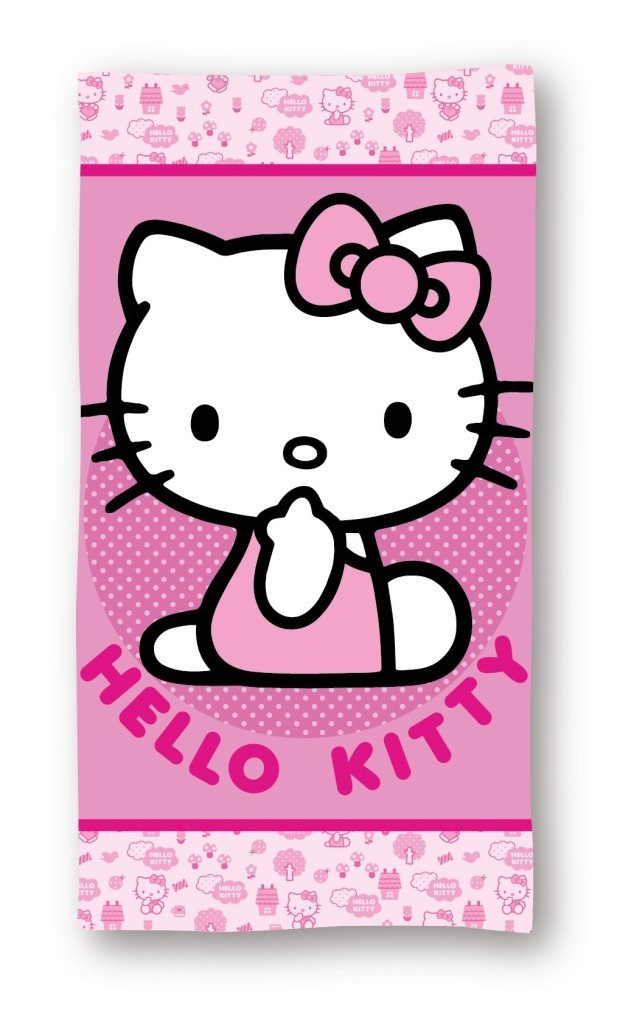 Hello Kitty Pink Bath Beach towel 140 x 70 cm FAST DRY