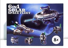 6 in 1 Solar Space Fleet Dog Astronaut Shuttle Model  (New)