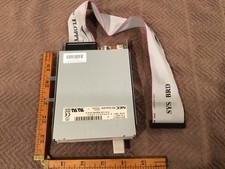 Vintage NEC FD1231T Internal 3.5 Floppy Drive W/ Ribbon Cable bracket No Bezel