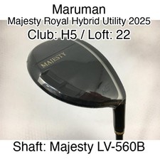Maruman Majesty Royal Hybrid Utility 2025 H5 Hybrid  22 Majesty LV-560B Stiff Re