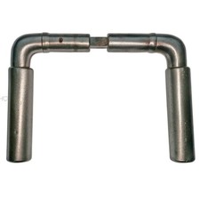 Maniglia Porta Vintage Acciaio Anni '20 Rotonda Maniglie 16mm 8 Pezzi