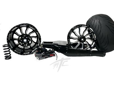 330 FAT TIRE KIT BLACK CONTRAST INFERNO WHEEL 06-11 KAWASAKI NINJA