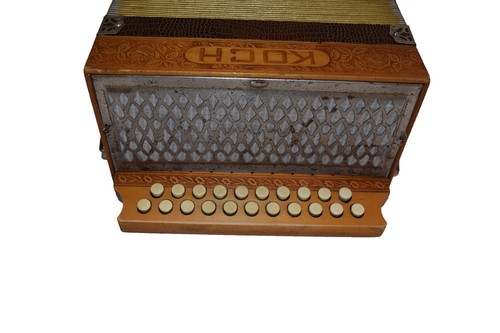 Melodeon Hohner/Koch Pokerwork 2915 B/C very good condition!!! - Picture 4 of 5