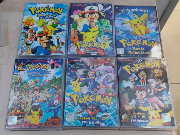 POKEMON Series (Seasons 1-25 + 23 Movies) DVD Set All Region USA