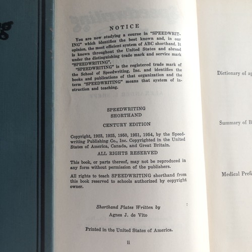 Speedwriting Kurzschrift Heim Studiengang 6 Bücher Jahrhundertausgabe 1951 bis 1957 - Bild 13 von 19