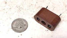 New Unused 3/4 inch Thick Pin Crystal Socket / Old Vintage Ham Radio Tube Amp