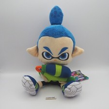 Splatoon C2010C Inkling Blue Boy Sanei 2015 Plush 9" Toy Doll Japan Squid