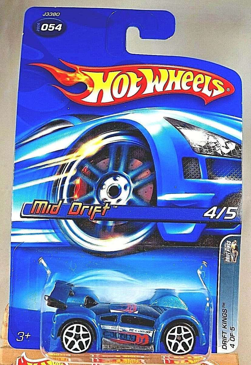 2006 Hot Wheels #54 Drift Kings 4/5 MID DRIFT Blue w/White