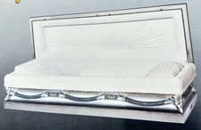 Batesville Casket Antique Silver Regal Velvet Funeral  Print AdOddity