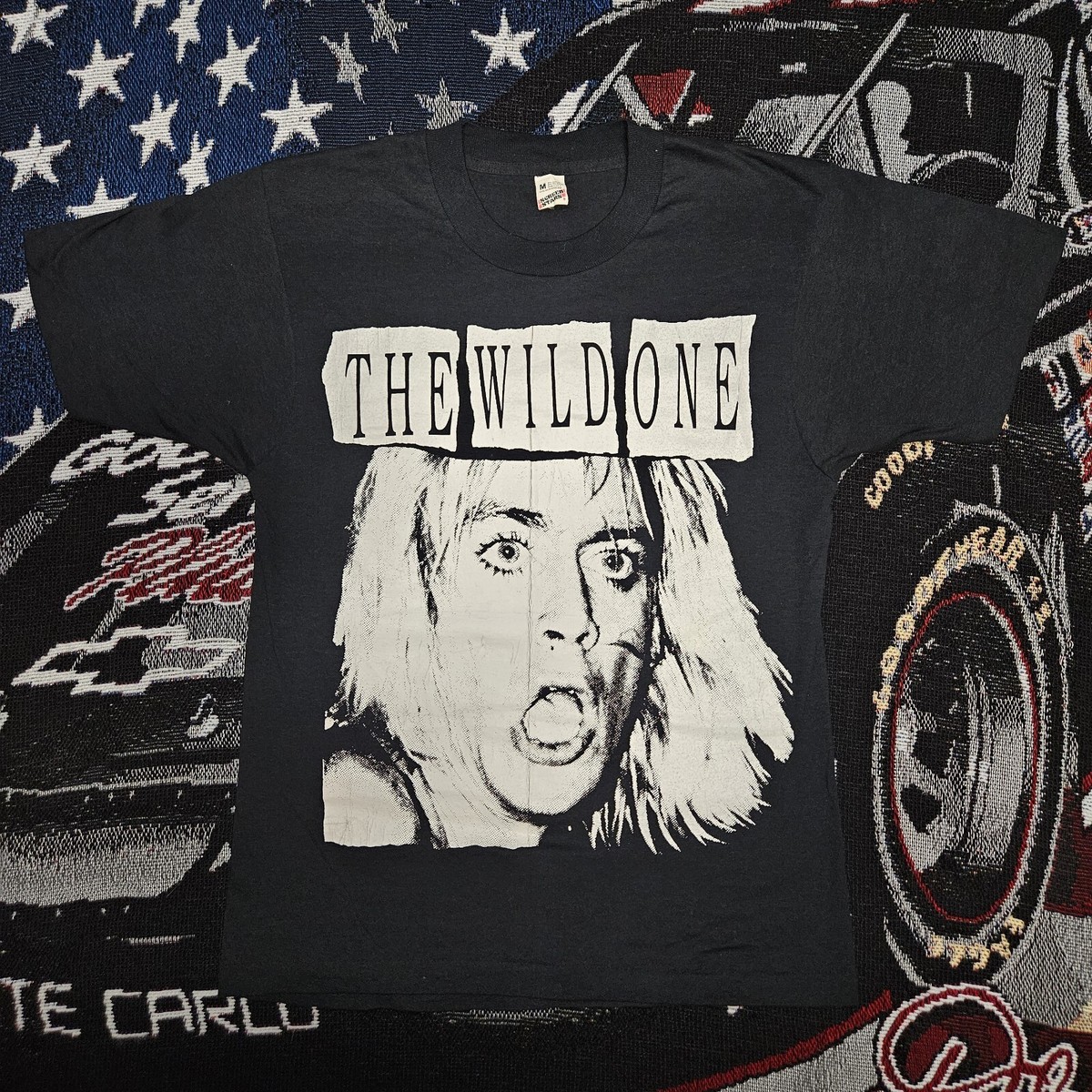 Vintage Iggy Pop 80s The Wild One T Shirt Double Sided