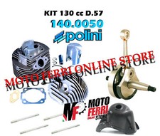 KIT MODIFICA CILINDRO 130 POLINI + ALBERO MOTORE VESPA 50 SPECIAL R L N ET3 125
