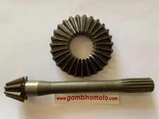 COPPIA CONICA  MOTOZAPPA BARBIERI ZEBRA VECCHIO TIPO DENTI PIGNONE 8 CORONA 27