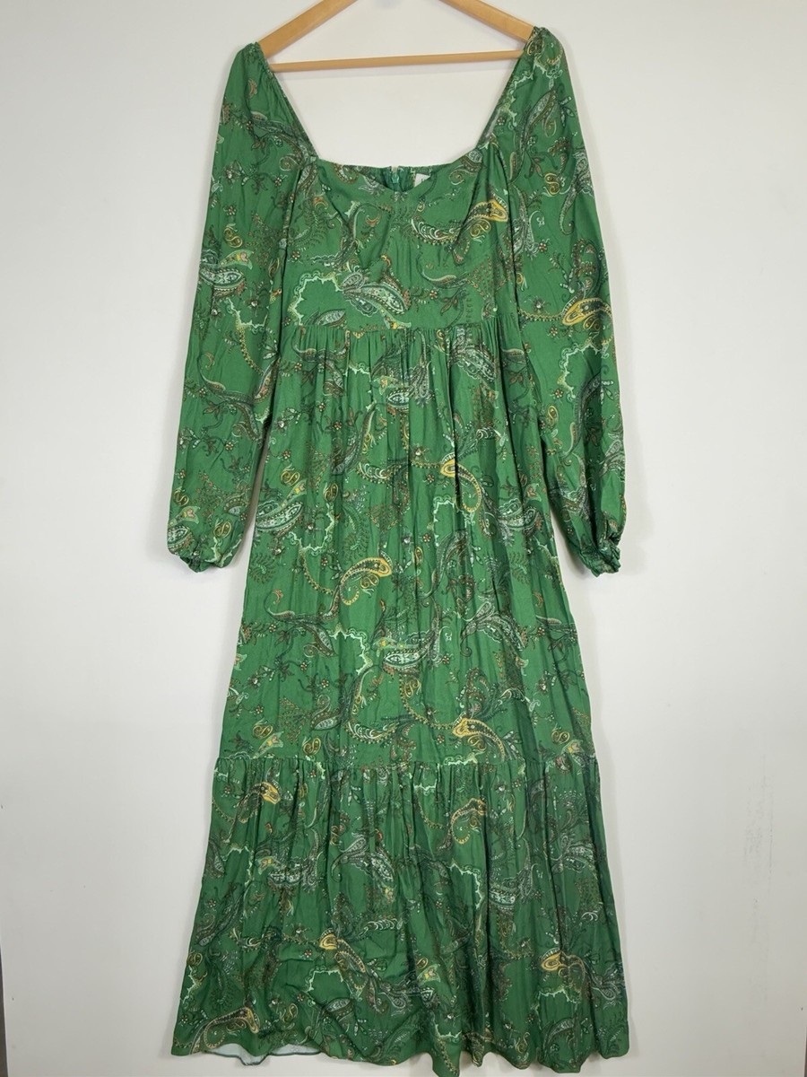 hale bob green dress Jennifer Chiffon Maxi Dress