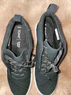 New TOMS - Womens Riley Sneaker Black size9.5 | eBay