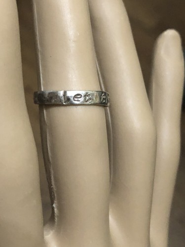 Estate Find, .925 Sterling Silver "let them be little" Ring - Picture 4 of 12