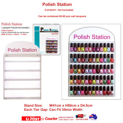 Opi Rack Nail Polish Stand Wall Mount Hold 60-65 Acrylic Rack Fit OPI BOTTLE ...