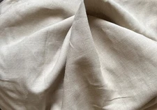 100% Linen Woven Fabric  Natural Color Heavy Weight 7.5 Oz By the Yard
