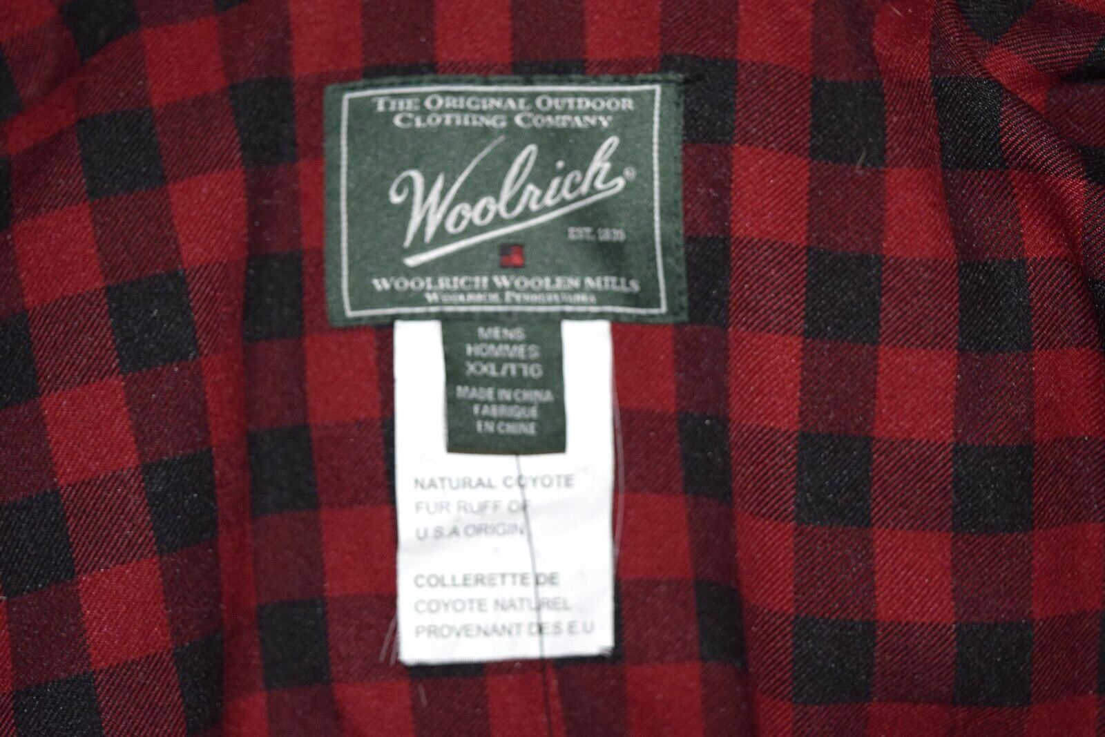 Men's-Woolrich-Artic Parka-Blue-Down-Parka-Jacket-Coat-Hood-XXL-2XL-NWT image 7