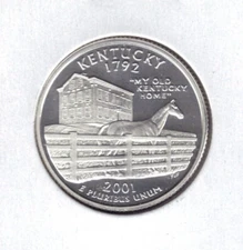 2001-S PROOF KENTUCKY STATE QUARTER