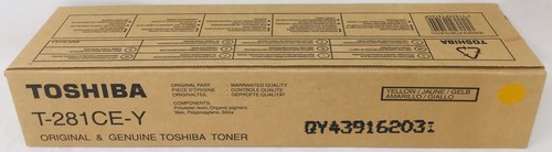TOSHIBA T-281CE-Y 6AK00000107 Original Yellow Toner E-STUDIO 281C/351C/451C