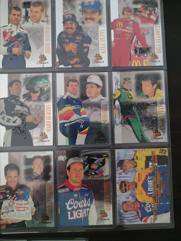 1997 PressPass Premium Mirrors 45 Trading Card Set-NASCAR-Ultra Pro Card Sleeves - Image 4 of 4