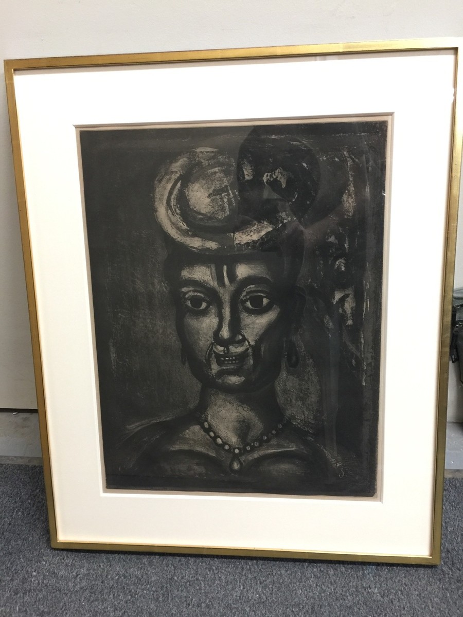 Georges Rouault Acquatint Misere series Plate #17 signed in Pencil