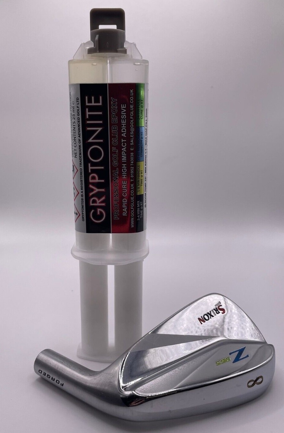 GRYPTONITE GOLF CLUB SHAFTING EPOXY ADHESIVE GLUE STEEL