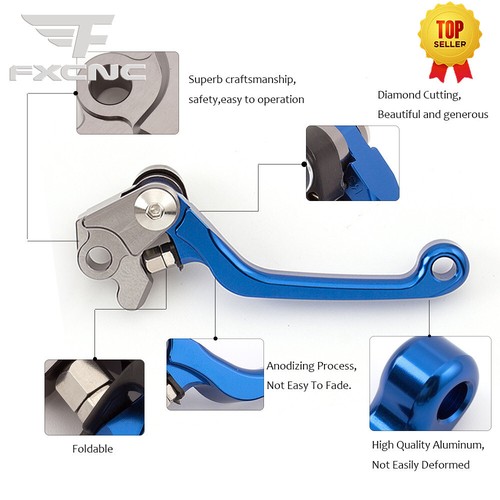 FXCNC Brake Clutch Levers Handle Grip For YZ 65 85 125 250 450 TTR 230 Pivot - Picture 13 of 15