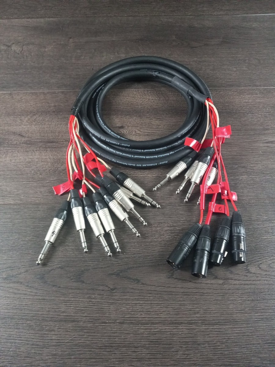 Monster Prolink Studiolink 500 12ft 8-Channel Audio Snake Cable