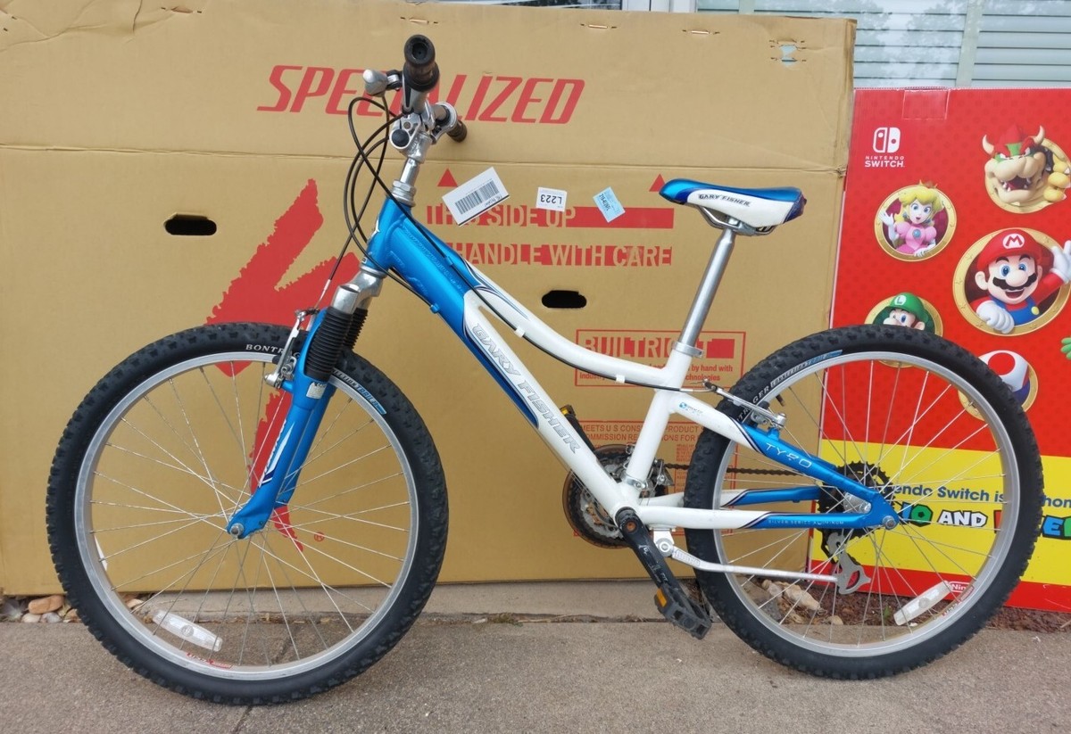 Gary Fisher Tyro Mountain Bike Aluminum Set MTB 24 Bicycle Blue White